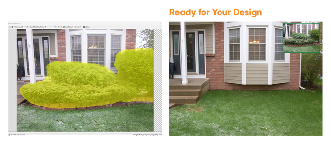 Remove Existing Landscaping with AI